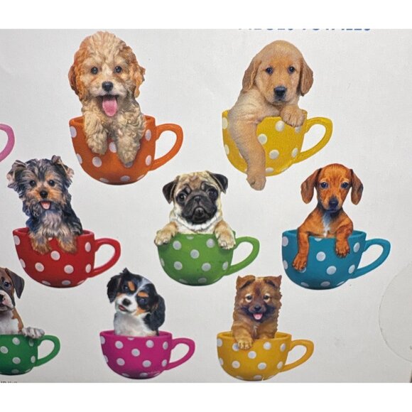 13 Mini Puzzles Dogs in Teacups Keith Kimberlin 500 Pieces Total Cra-ZArt NEW - Picture 4 of 6